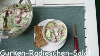 GurkenRadieschenSalat mit Dill [upl. by Larred]