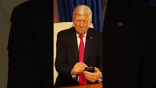 Wax figure of Donald Trump shorts madametussauds [upl. by Hayotal28]