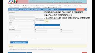 TUTORIAL DEMAT 04 ricarica portafoglio tesseramenti con bonifico completo [upl. by Faludi103]