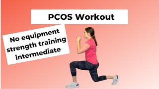 20 minute PCOS Strength Training Workout no equipment [upl. by Gerkman]