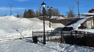 Beautiful Russia in Winter Orenburg Russia [upl. by Yardna606]