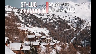 Video from Chandolin ski station in Valais Swiss Alps [upl. by Sewellyn]