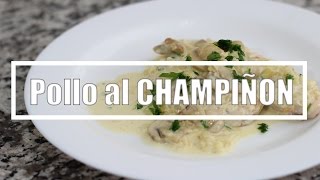 Con solo 5 pasos  POLLO AL CHAMPIÑÓN una receta muy simple y fácil  pechuga al champignon [upl. by Auot]