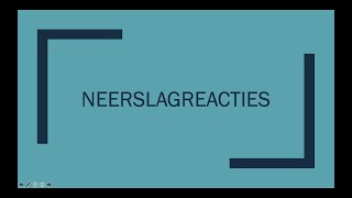 Neerslagreacties [upl. by Vincenty]