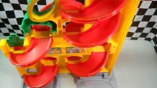 FisherPrice Stand n Play Rampway Little People Wheelies [upl. by Elinnet]