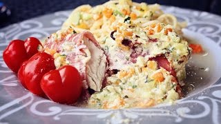 ♨Thermomix® TM5®♨leckeres Hähnchen im Speckmantel [upl. by Ennayelsel]