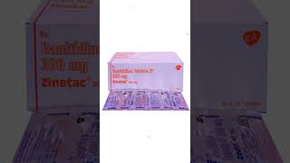 Zinetac 300 mg usesgas heartburn acidity ulcer ranitidine gastro esophageal refluxdisease [upl. by Theresita]