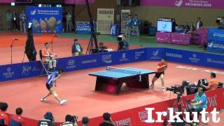 Ma Long  Joo Se Hyuk 2014 Asian Games Mens Team Final [upl. by Nadiya415]