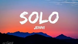 JENNIE SOLO  lyrics [upl. by Maidel]