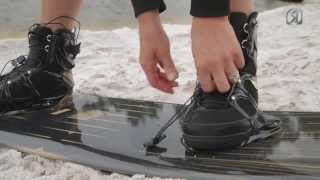 2014 Ronix Faith Hope Love Womens Wakeboard Bindings  Emily Copeland Durhams Review [upl. by Gader]