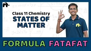 States of Matter  Class 11 Chemistry Formulas Sheet  Revision List CBSE NCERT [upl. by Eydie]