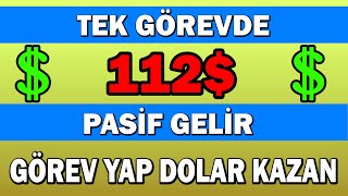 TEK GÖREVDE 112 KAZAN PASİF GELİR DOLAR YAĞMURU HERGÜN 112 [upl. by Annairb]