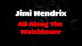 Jimi Hendrix  All Along The Watchtower ENGLISH LYRICS  GREEK TRANSLATIONlyricsvideo [upl. by Flodnar243]