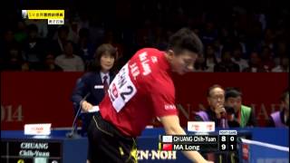 20140504 世乒團體賽四強 馬龍 莊智淵 Semi Final MA Long  CHUANG Chih Yuan [upl. by Machute]