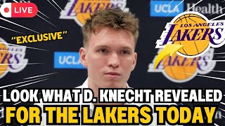 BREAKING NEWS LOOK WHAT DALTON KNECHT REVEALED FOR THE LAKERS TODAY LOS ANGELES LAKERS NEWS [upl. by Enairb]