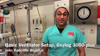 Oxylog 3000  Ventilator setup [upl. by Romona]