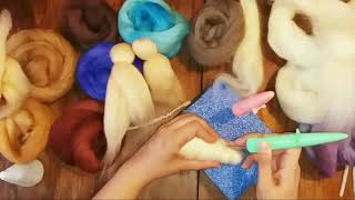 Clase  tutorial Pesebre fieltroagujadoneedle felting [upl. by Pegma]