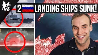 Ukraine Sank Two Russian Landing Ships  Ukrainian War Update [upl. by Zara]