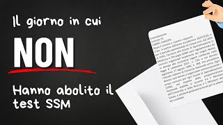 Il giorno in cui NON hanno abolito il test di specializzazione [upl. by Yaral]