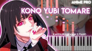 Kono Yubi Tomare  Kakegurui××season 2 OP synthesia piano tutorial JUNNA [upl. by Gwennie837]