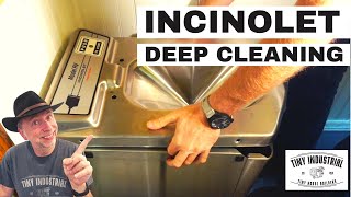 Incinolet Deep Clean 1Tiny House Incinerating Toilet  Deep Cleaning After 5 Years Use [upl. by Leizahaj]