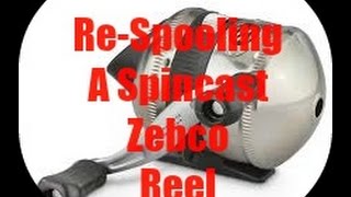 How to Change line on a Zebco Fishing Reel [upl. by Ahsenit]