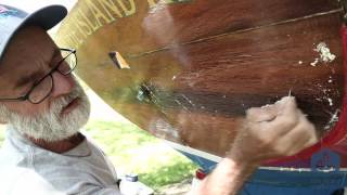 How to best prep and varnish your boat  Part 1 [upl. by Gulick691]