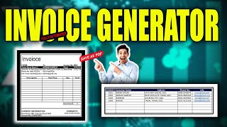 Fully Automated Invoice Generator  How To Create Automated Invoice Generator  MS Excel Tutorial [upl. by Burgess]