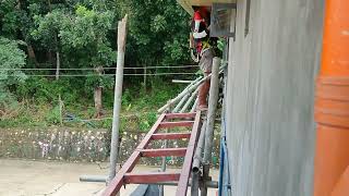 How to Install spandrel in Nilasin Cabaroan City I sur diy construction [upl. by Ceporah170]