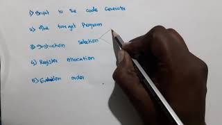 Issues in design of Code Generator in Compiler Design in Tamil [upl. by Rodoeht]