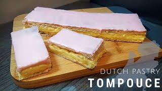 How To Make Tompouce  Dutch Mille Feuille Recipe  ENG [upl. by Aissila]