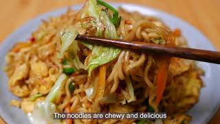 Delicious way to make fried noodles  The noodles are chewy and appetizing  Delicious food [upl. by Kilah]