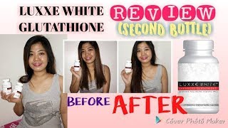 LUXXE WHITE GLUTATHIONE REVIEW SECOND BOTTLE [upl. by Martinsen28]