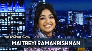 Maitreyi Ramakrishnan Loves Convincing People Shes Related to Mindy Kaling  The Tonight Show [upl. by Eissel178]