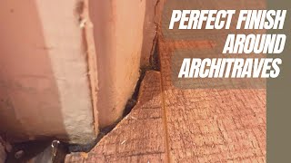 How to make perfect neat finish around door frames and architraves with laminate flooring [upl. by Lorolla]