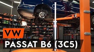 Hoe een schokdemper achteraan vervangen op een VW PASSAT B6 3C5 AUTODOCTUTORIAL [upl. by Mcnalley]