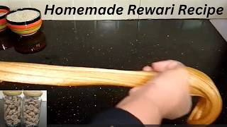 rewari recipe  best homemade Candy recipe  yummydesser tsweet recipe  rewari banane ka tarika [upl. by Adnih]