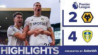 HIGHLIGHTS  WOLVES 24 LEEDS UNITED  SIX GOALS AND A RED CARD [upl. by Beatrice753]