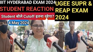 IIIT HYDERABAD EXAM review 4 May 2024IIIT HYDERABAD EXAM analysis today 2024 [upl. by Ahsakat211]