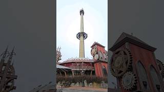 Scream 100kmh Free Fall heidepark droptower planitpark [upl. by Yonah]