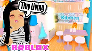 My TINY LIVING Home Tour amp Build in ADOPT ME Roblox [upl. by Wyn]