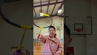 Why Badminton Pan Handle Grip Is BAD For Your Game Learn V Grip Technique Please shorts [upl. by Lister]