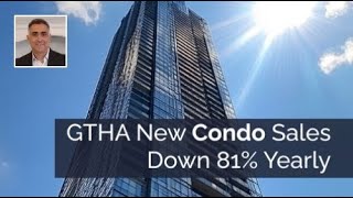 GTHA New Condo Sales Down 81 Yearly  For more details CALL NOW  416 885 2416 [upl. by Yelnek]