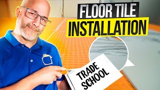 Work With Me Live How To Install Floor Tile [upl. by Hgielra792]