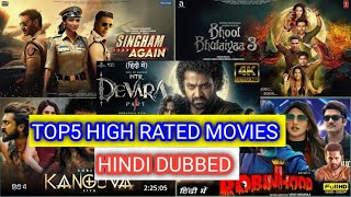 Top 5 Highest Rated South Indian Hindi Dubbed Movies 2024 [upl. by Murielle]