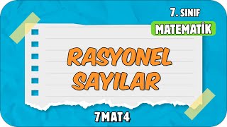 Rasyonel Sayılar 📘 tonguçCUP 1Sezon  7MAT4 2024 [upl. by Piderit]