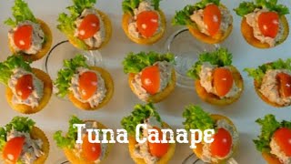 PERFECT‼️How to Make Tuna Canapé  Cocktail Food Ideas  Party Finger Food Ideas Finger Food Recipe [upl. by Maris]