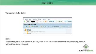 SAP Basis  Background Job Processing [upl. by Ellesor]