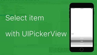 18Select item from a list using UIPickerView [upl. by Obrien]