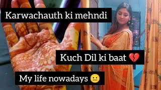 Karwachauth ki TaiyariKuch Dil ki baatein💔sagarikaneha karwachauth motherhood minivlog newmom [upl. by Aynnek362]